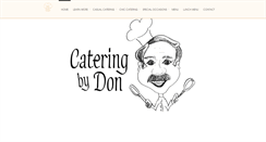 Desktop Screenshot of cateringbydon.com