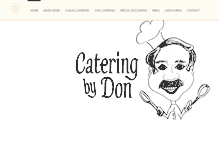 Tablet Screenshot of cateringbydon.com